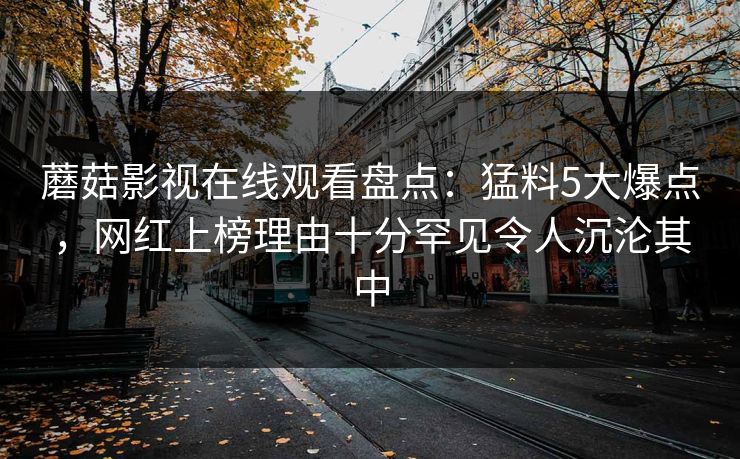 蘑菇影视在线观看盘点：猛料5大爆点，网红上榜理由十分罕见令人沉沦其中