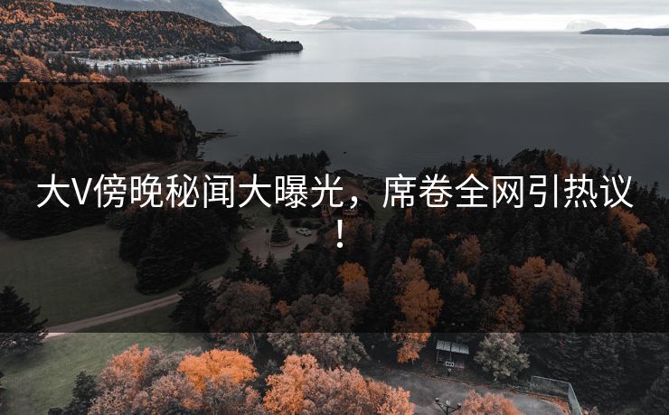 大V傍晚秘闻大曝光，席卷全网引热议！